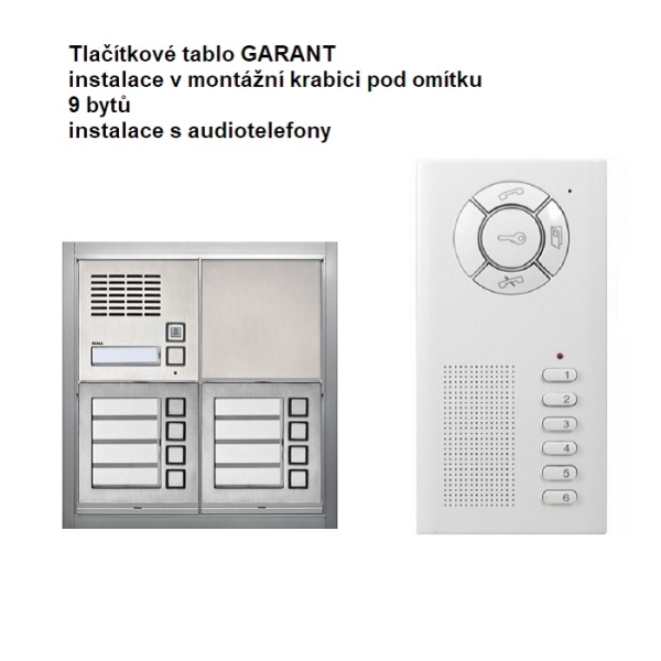 Domácí telefony přístupový systém čipy elektrické samozamykací zámky kamery Klostermannova
