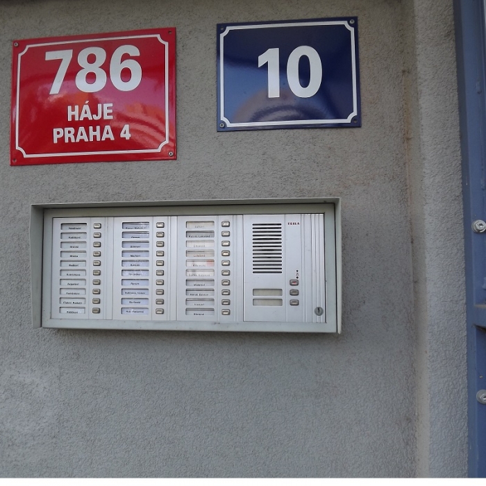 Matůškova domácí telefony 2-BUS kontrola vstupu